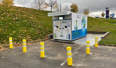 Terrassement plateforme pour installation appareil « Ecobox », Centre E.Leclerc à Clamecy